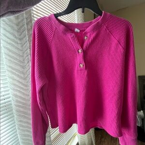 Old navy waffle Henley top